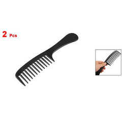 Wide Tooth Plastic Curly Hair Care Handgrip Comb