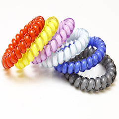 Telephone Wire Line Cord Elastic Ring Ponytail