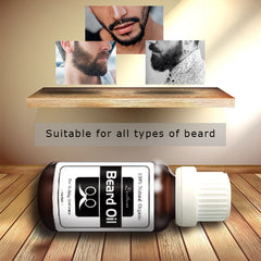 100% Natural Beard Oil + Beard Wax Balm Organic Beard Conditioner