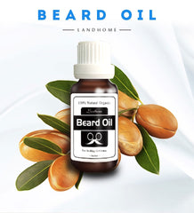 100% Natural Beard Oil + Beard Wax Balm Organic Beard Conditioner