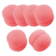 Orange Yellow Balls Soft Sponge Hair Care Curler