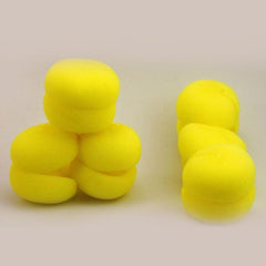 Orange Yellow Balls Soft Sponge Hair Care Curler