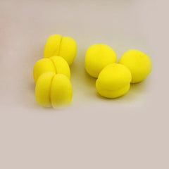 Orange Yellow Balls Soft Sponge Hair Care Curler