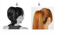 Fluffy Pony Tail Styling Tools Inserted Combs