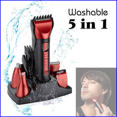 5in1 Men Hair Clipper Electric Shaver Beard Trimmer