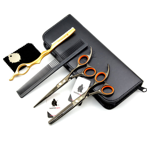 Japanese Black Steel Professional 6 Inch Hair Dressing Scissors