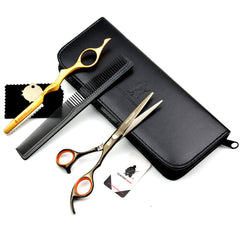 Japanese Black Steel Professional 6 Inch Hair Dressing Scissors
