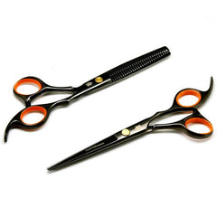 Japanese Black Steel Professional 6 Inch Hair Dressing Scissors