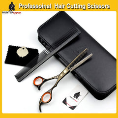 Japanese Black Steel Professional 6 Inch Hair Dressing Scissors
