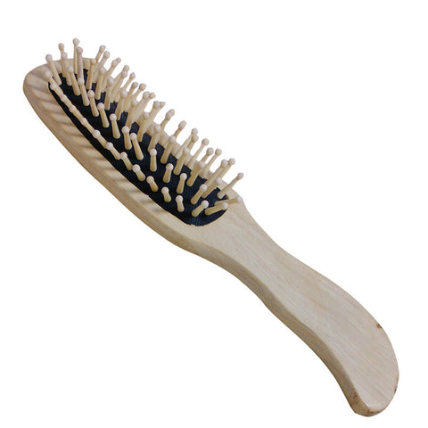 Wooden Hair Vent Paddle Brush Massage Antistatic Comb