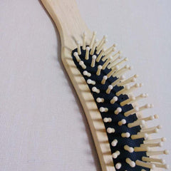 Wooden Hair Vent Paddle Brush Massage Antistatic Comb