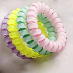 Telephone Wire Line Cord Elastic Ring Ponytail